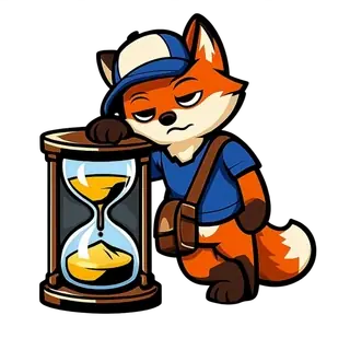 MascotKit 加载场景:演示狐狸吉祥物在应用处理时陪伴等待